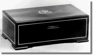 casket with cast silver key